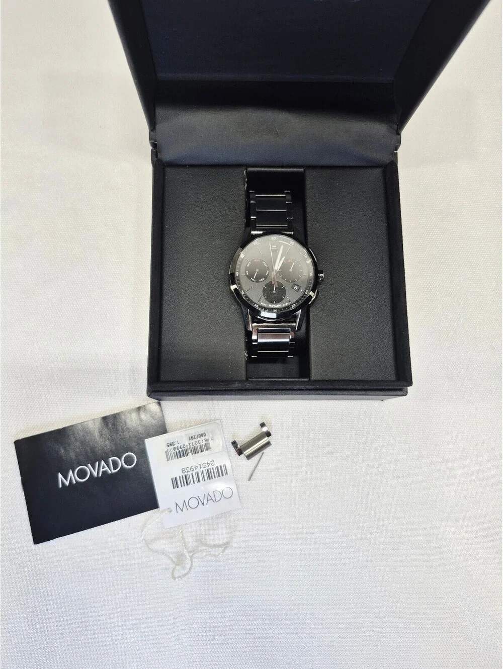 Movado Museum Sport Chronograph Men's Watch (Model: 0607558)NIB $1348